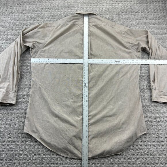 Polo by Ralph Lauren Button Down Shirt Men Size 15.5 Yarmouth Brown Preppy - Picture 5 of 7